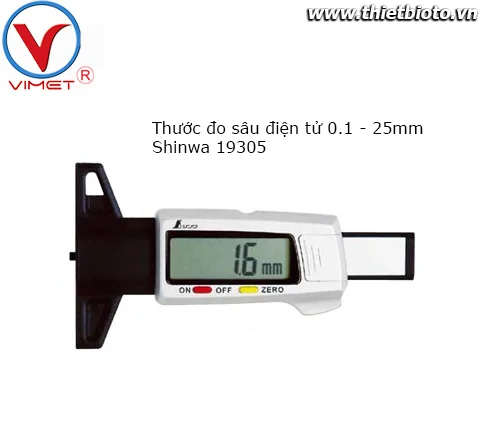 Thước đo sâu điện tử mini Shinwa 19305