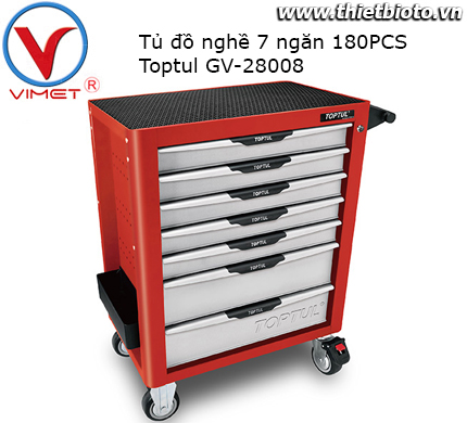 Tủ đồ nghề 7 ngăn 280pcs Toptul GV-28008