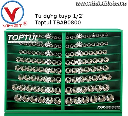 Tủ đựng tuýp 1/2" Toptul TBAB0800