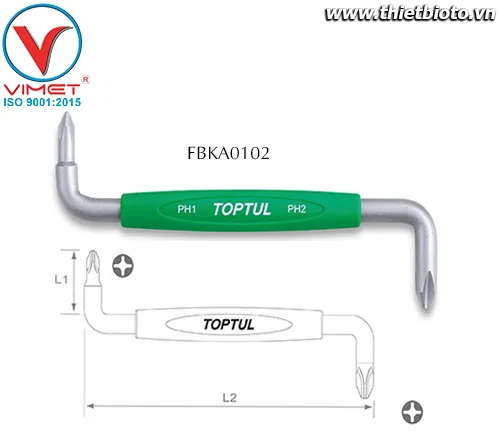 Tua vít bake 2 đầu Toptul FBKA0102