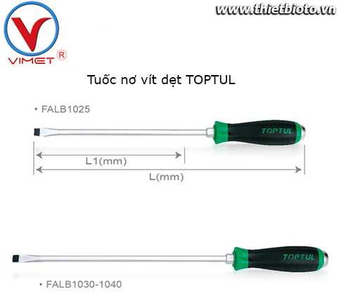 Tua vít dẹt 1.6x10mm Toptul FALB1025
