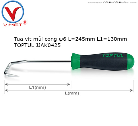 Tua vít mũi cong Toptul JJAK0425