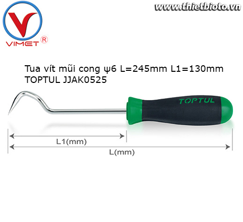 Tua vít mũi cong Toptul JJAK0525
