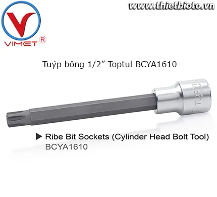 Tuýp bông 1/2" Toptul BCYA1610
