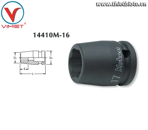 Đầu tuýp sao 16mm Koken 14410M-16