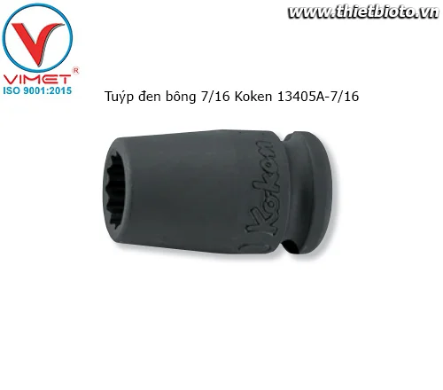 Tuýp đen bông 7/16 Koken 13405A-7/16
