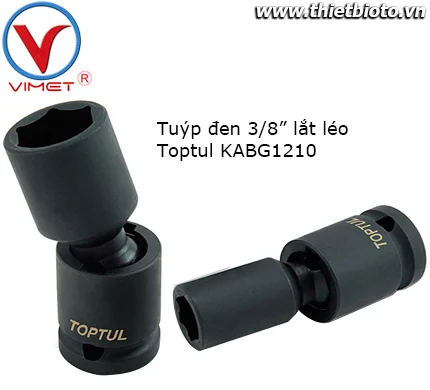 Tuýp đen 3/8" lắt léo Toptul KABG1210