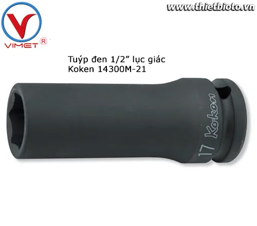 Tuýp đen 1/2" đầu lục giác 14300M-21