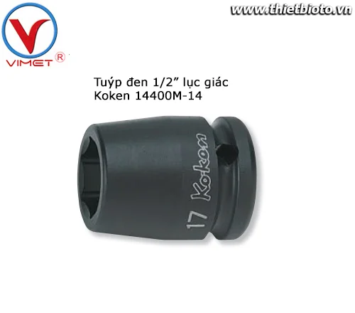 Tuýp đen 1/2" lục giác Koken 14400M-14