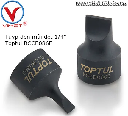 Tuýp đen mũi dẹt 1/4" Toptul BCCB086E
