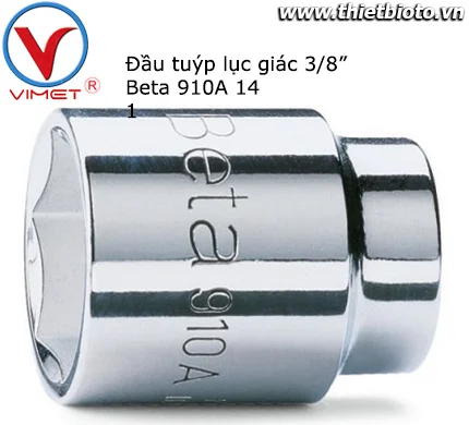 Đầu tuýp lục giác 3/8" Beta 910A 14