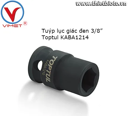 Tuýp lục giác đen 3/8" Toptul KABA1214