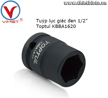 Tuýp đen lục giác 1/2" Toptul KBBA1620