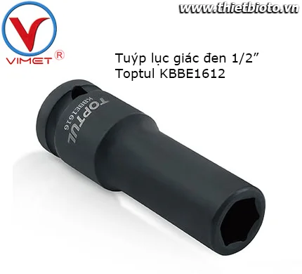 Tuýp lục giác đen 1/2" Toptul KBBE1612