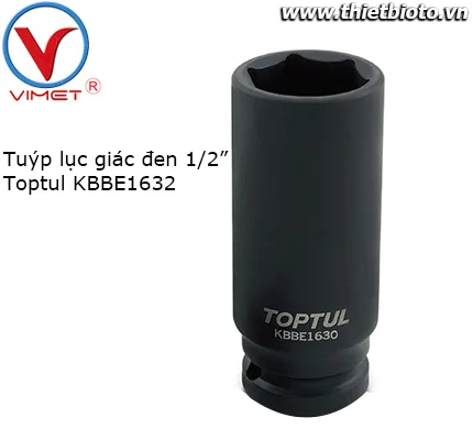 Tuýp lục giác đen 1/2" Toptul KBBE1632