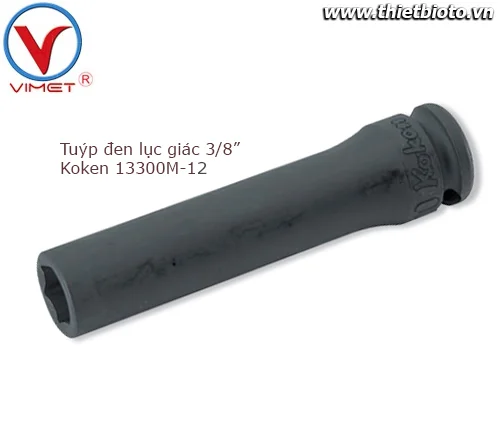 Tuýp đen lục giác 3/8" Koken 13300M-12