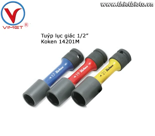 Bộ đầu tuýp lục giác 1/2" 3pcs Koken 14201M