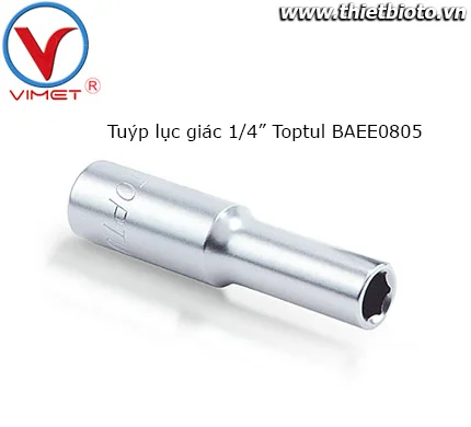 Tuýp lục giác 1/4" Toptul BAEE0805