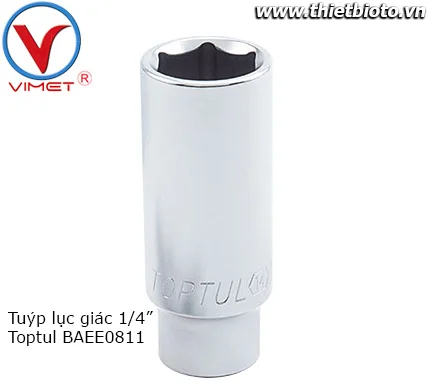 Tuýp lục giác 1/4" Toptul BAEE0811