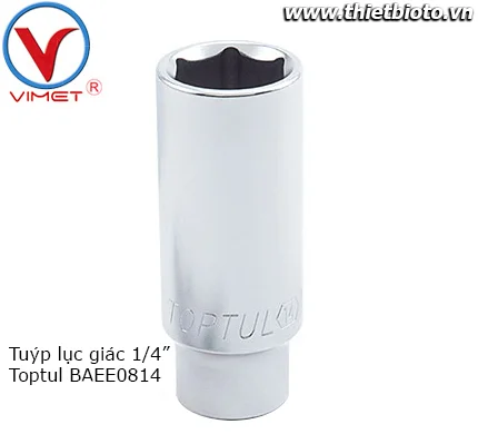 Tuýp lục giác 1/4" Toptul BAEE0814