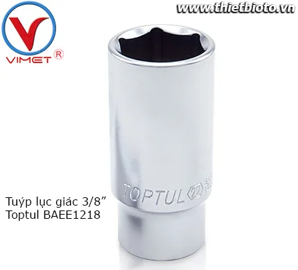 Tuýp lục giác 3/8" Toptul BAEE1218