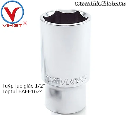 Tuýp lục giác dài 1/2" Toptul BAEE1624