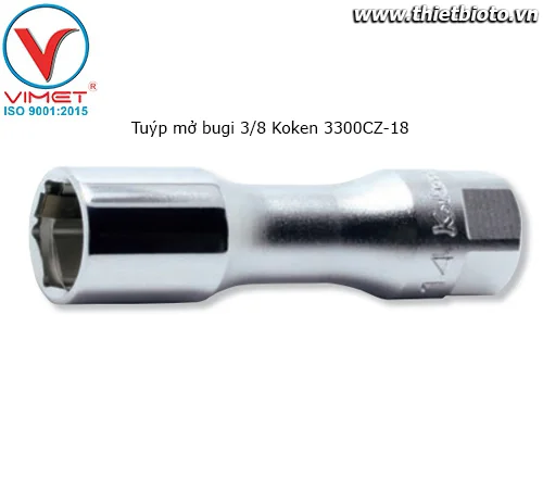 Tuýp mở bugi 3/8 Koken 3300CZ-18