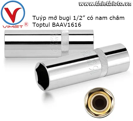 Tuýp mở bugi 1/2" Toptul BAAV1616
