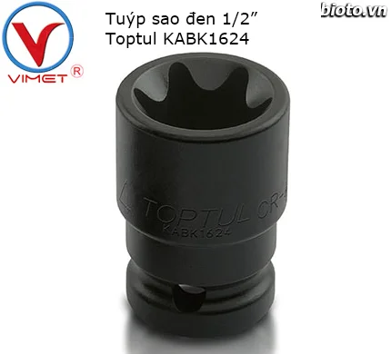 Tuýp sao đen 1/2" Toptul KABK1624