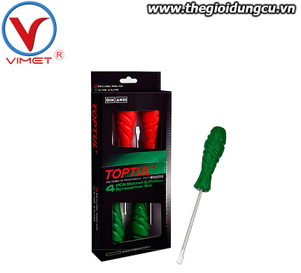 Bộ vít bake và vít dẹt 4 chi tiết Toptul GAAE0404