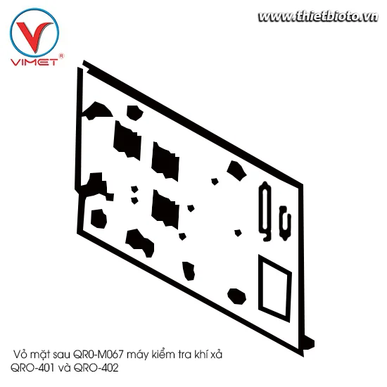 Vỏ mặt sau máy kiểm tra khí xả QRO-401 và QRO-402